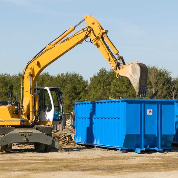 how does a residential dumpster rental service work in Vining